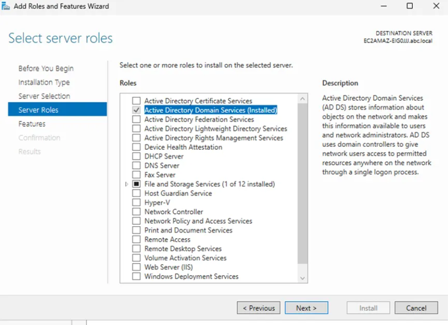 接著主機建立 ADDS 角色 